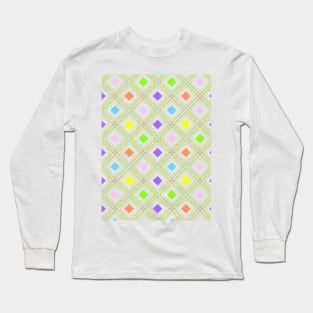 Granny Squares Pattern Long Sleeve T-Shirt